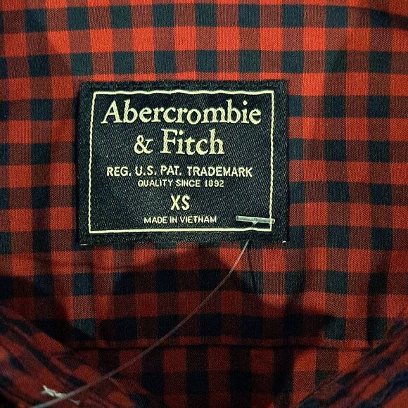 Abercrombie & Fitch Men's XS Stretch Poplin Long Sleeve Button Down New With Tag - Picture 2 of 13